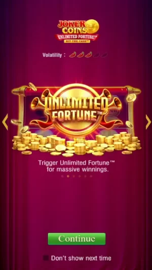 Joker Coins Unlimited Fortune Captura de tela do jogo 1